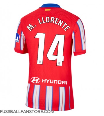 Atletico Madrid Marcos Llorente #14 Replik Heimtrikot 2024-25 Kurzarm